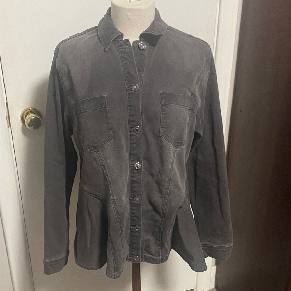DG2 by Diane Gilman Charcoal Jean Jacket